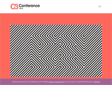 Tablet Screenshot of c3conference.com